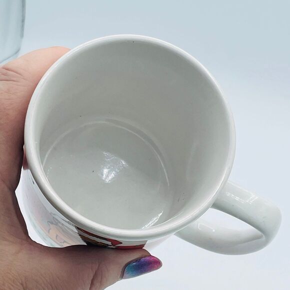 Ho Ho Ho Vintage Garfield Cat in Santa Hat Cocoa Tea Coffee Mug 1978 Korea - Picture 3 of 5